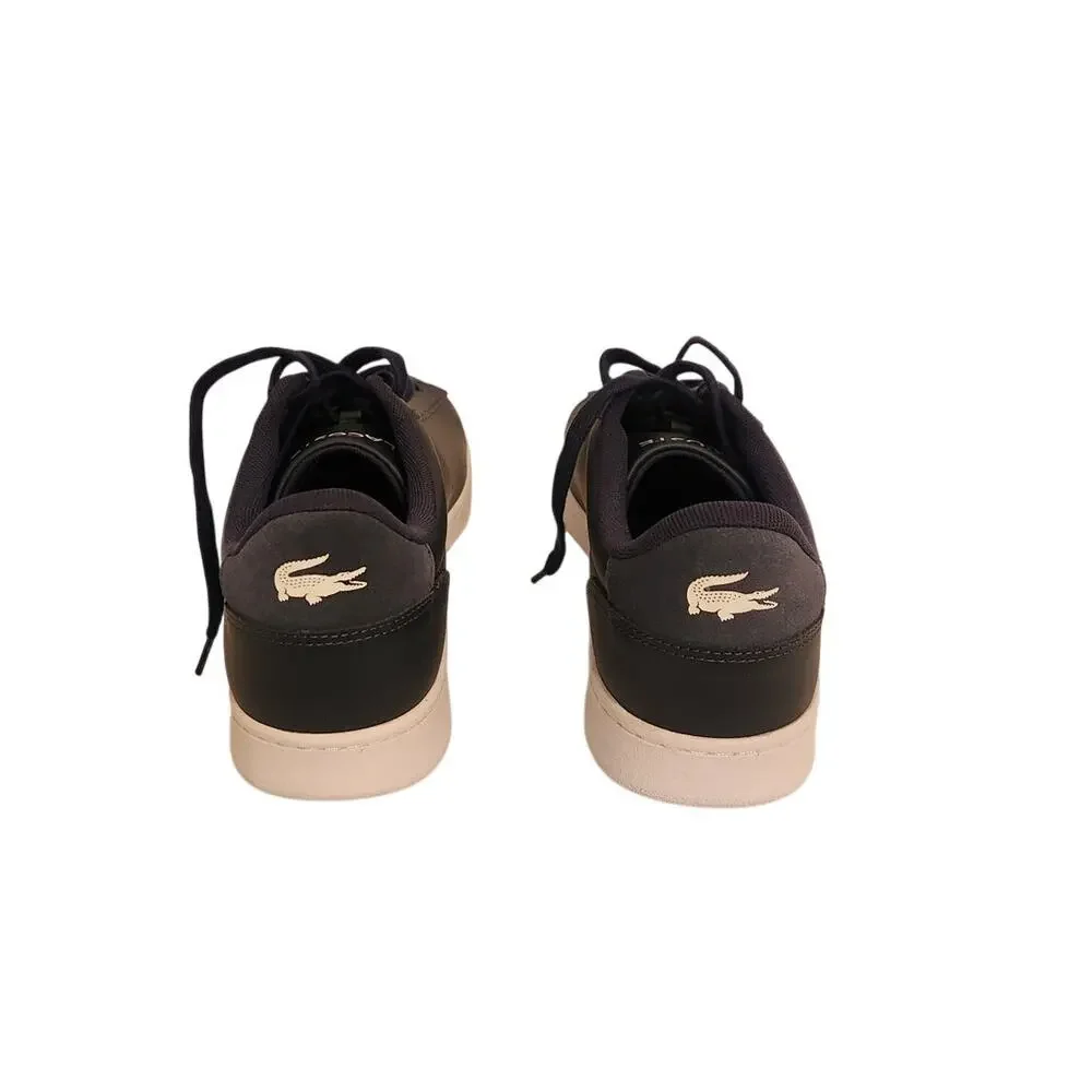 Lacoste Men's Carnaby Set Leather Sneakers Navy Blue 11.5